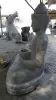 Product image 3 of the product “Seated Buddha in Thai style made of Riverstone, Holds a vessel in his hands, H. 150cm. ”